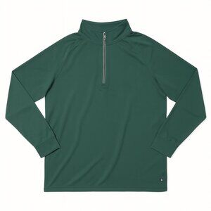 Cutter & Buck Quarter Zip Pullover Men's Large Forest Green Stretch Golf Wear
